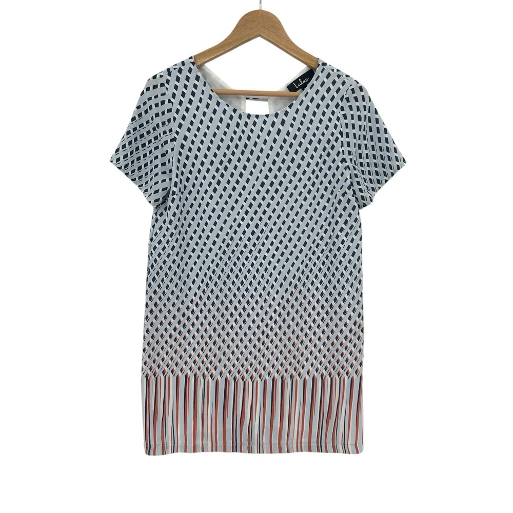 Lulu's‎ Dress Womens Small Geometric Fairy Cottagecore Career School Romantic